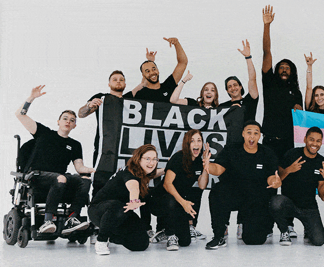 A gif of the Get Real Movement