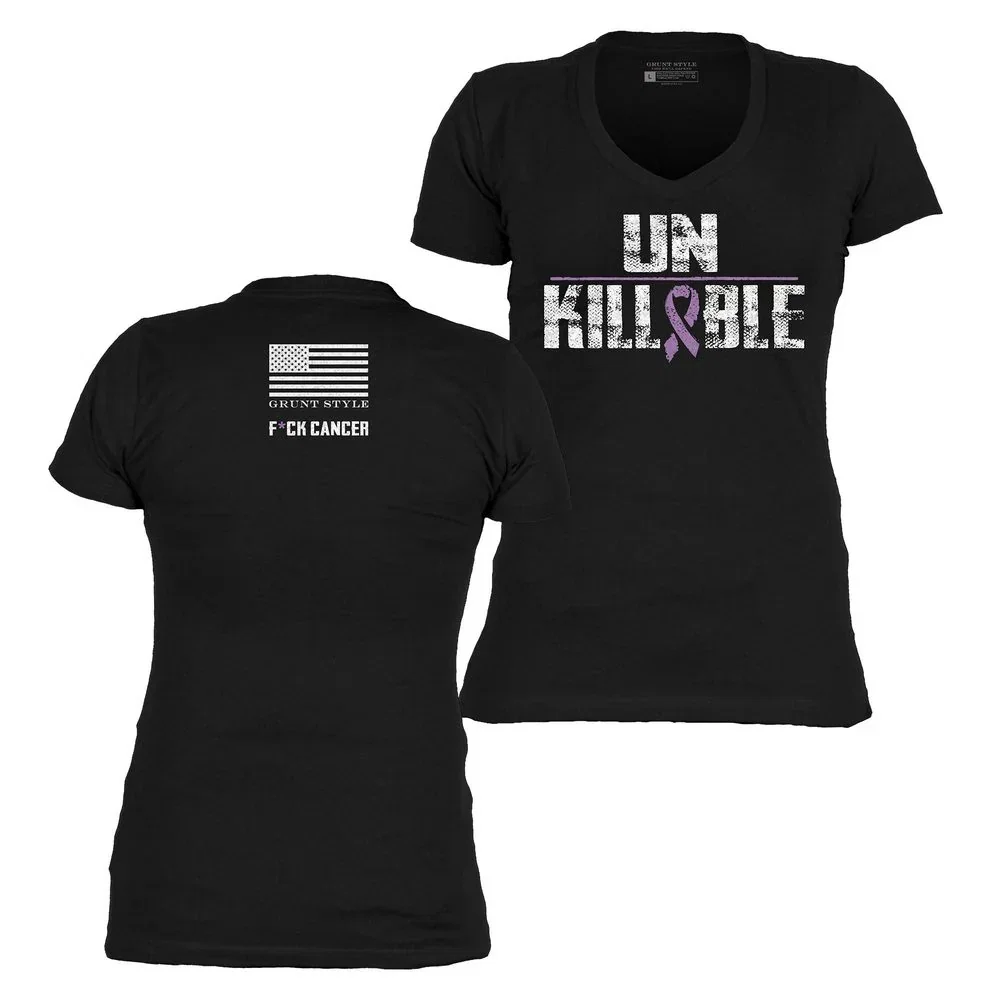 Image of Women's Unkillable V-Neck - Black