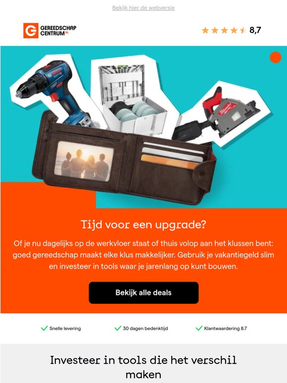 Jouw upgrade begint met goede tools