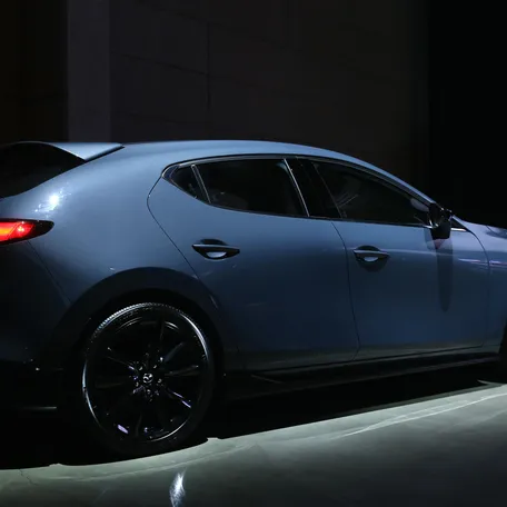 LOS ANGELES, CA - NOVEMBER 27: The all new Mazda3 is seen during the Mazda event prior to the L.A. Auto Show on November 27, 2018 in Los Angeles, California.