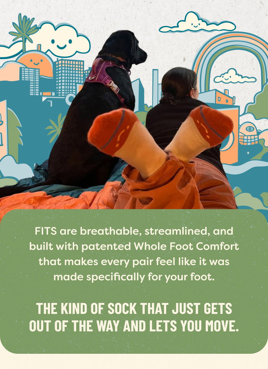 The kind of sock that just gets out of the way and lets you move.