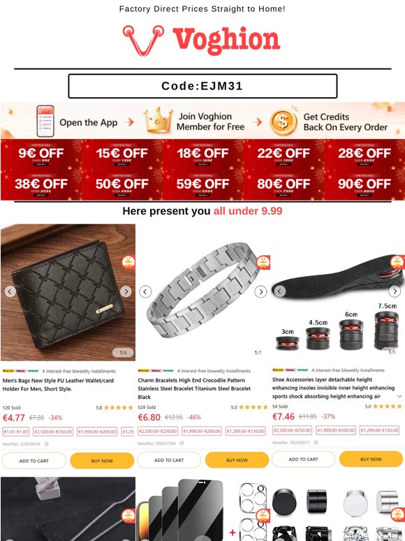 🌟 Under 9.99€ Daily Deals Shop Fast! [Coupon Inside]
