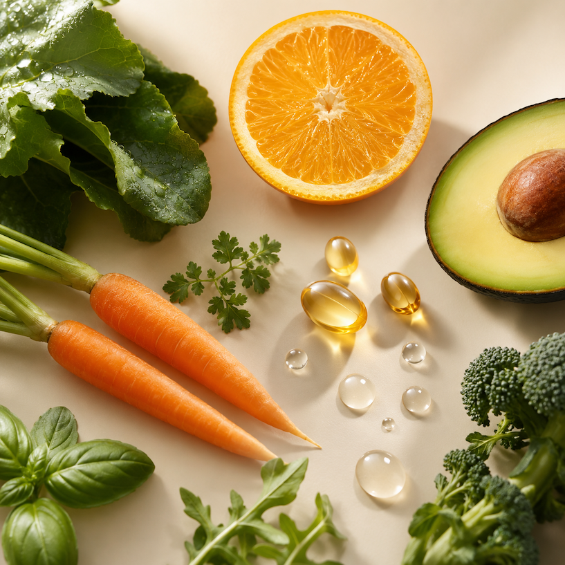 Vitamins A, C, D & K