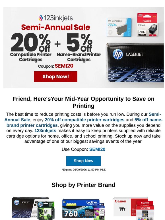 🖨️ Ink Prices Took a Semi-Annual Dive: 20% Off