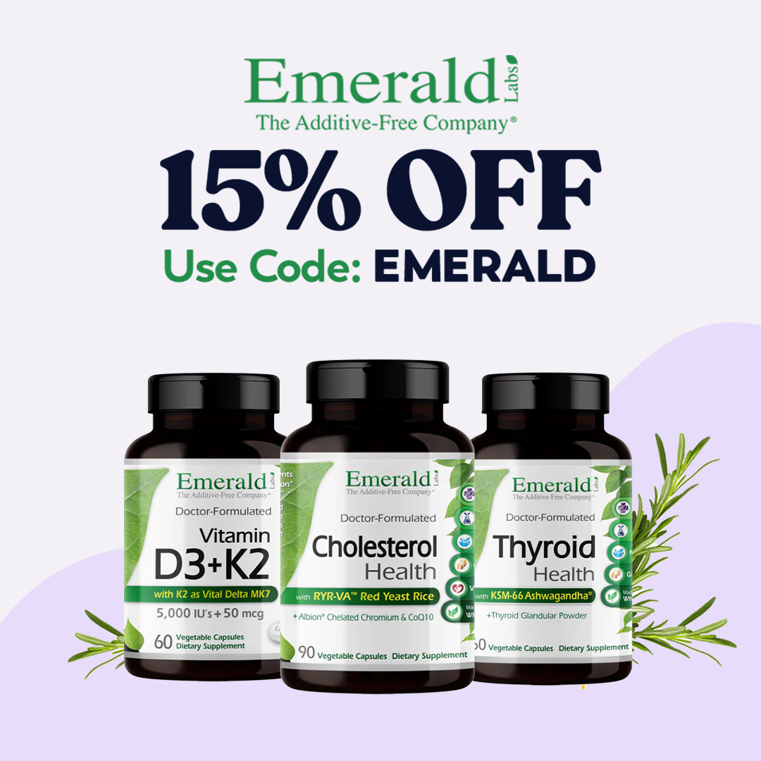 Emerald Labs supplements with 15% OFF. Use Code: EMERALD
