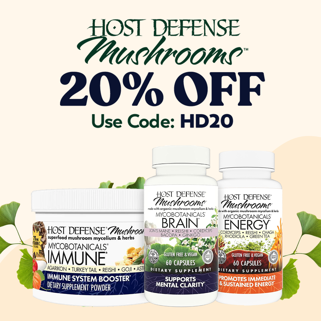 Host Defense products with 20% OFF select items coupon. Use Code: HD20