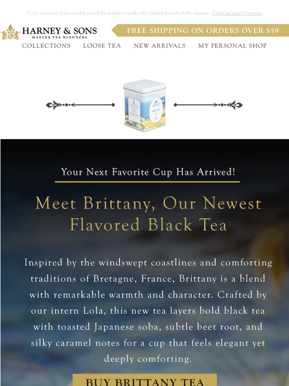 🇫🇷 New Arrival: Brittany Flavored Black Tea!