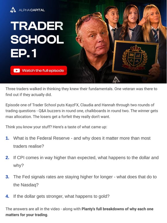 Three traders. One veteran. How did they do on trading fundamentals?
