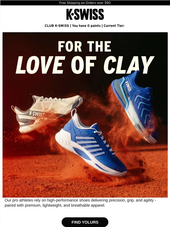 Why Pro Athletes Choose K-Swiss on Clay Courts