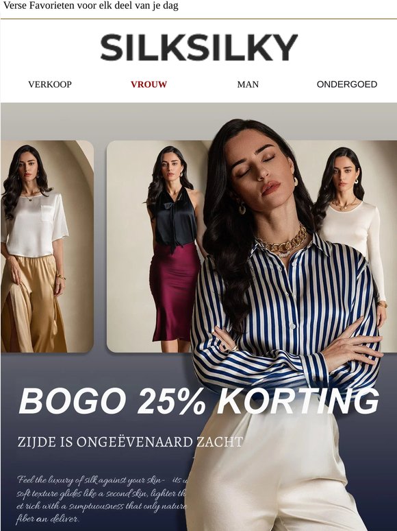 Flash Sale: Zijden Jurken, Tops En Meer-50% Korting!