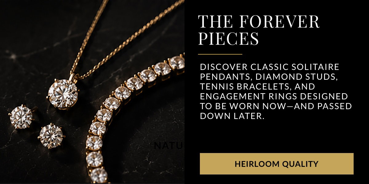 natural diamond heirloom quality jewelry