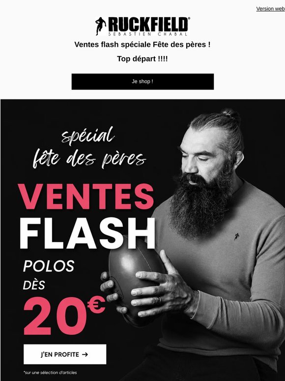 Top départ VENTE FLASH fête des pères ! Polos à partir de 20€ 🔥👕
