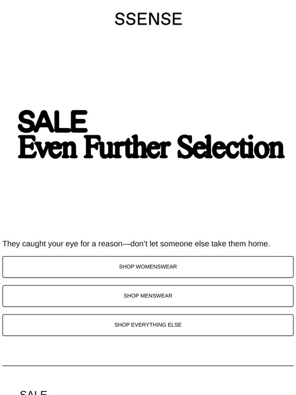 Don’t Miss the SSENSE Sale