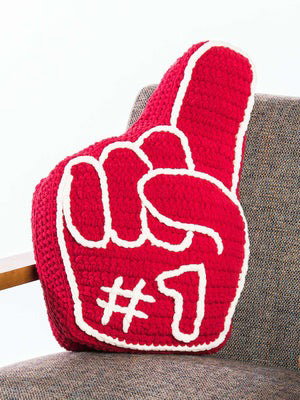Free #1 Fan Crochet Pillow Pattern
