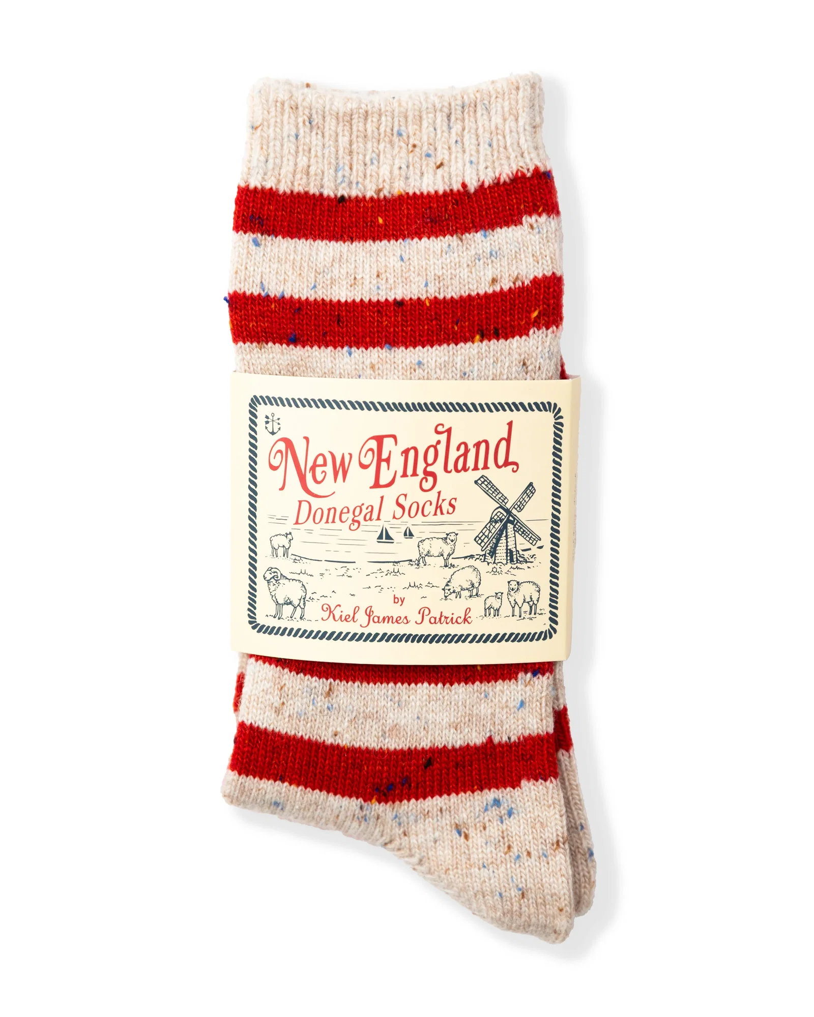 Image of Lobster Shack Stripe Donegal Socks