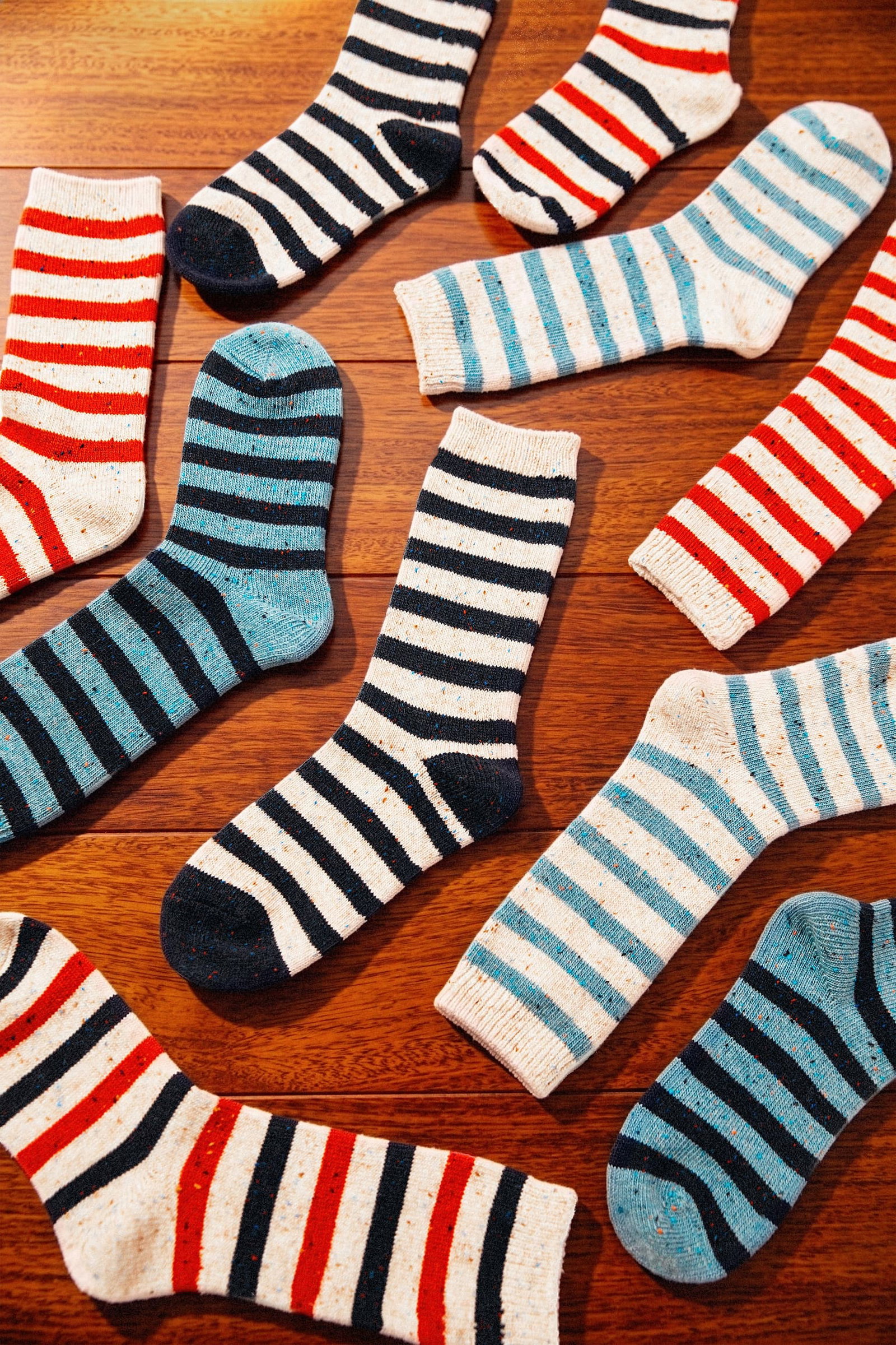 New Striped Donegal Socks