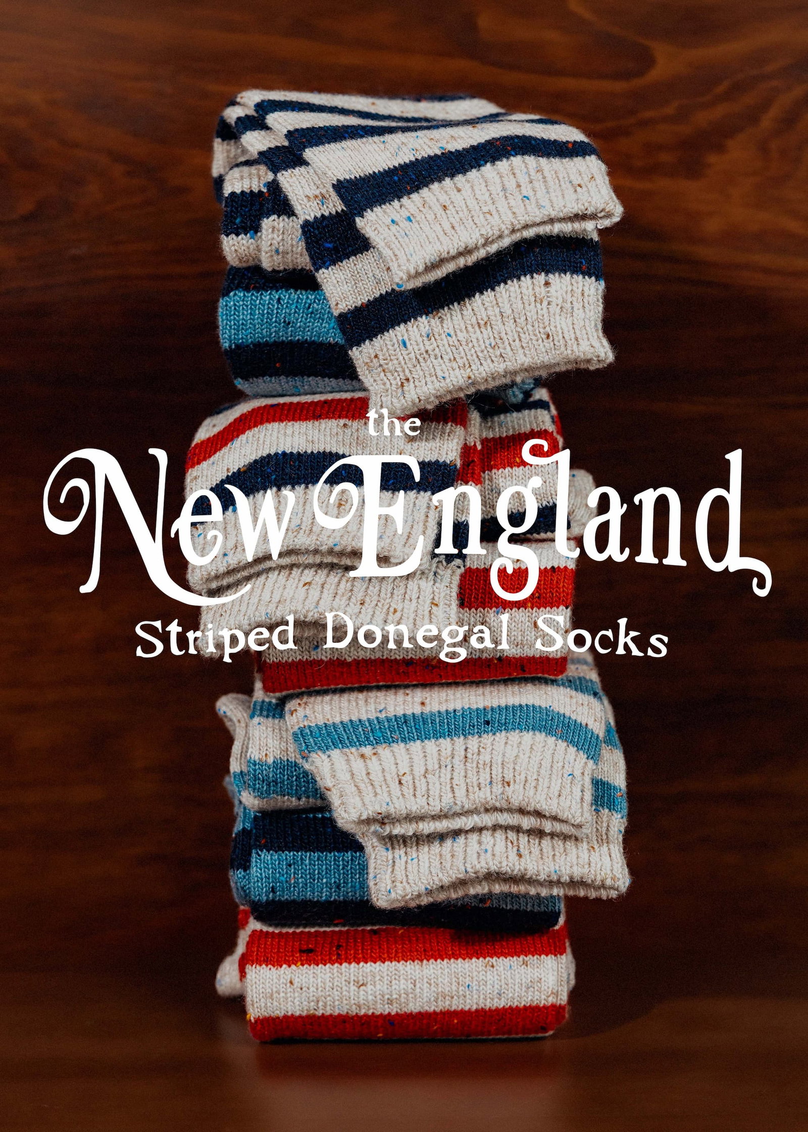 New Striped Donegal Socks
