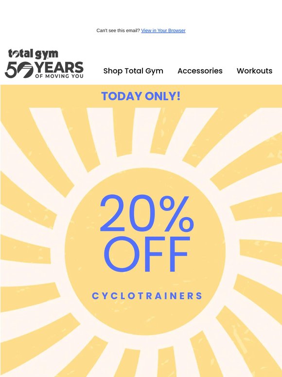 🚨 Today Only: 20% OFF CycloTrainers!