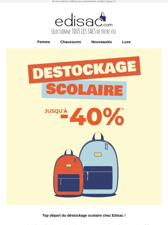 Des remises jusqu'à -40% sur de nombreuses marques scolaires 🎒