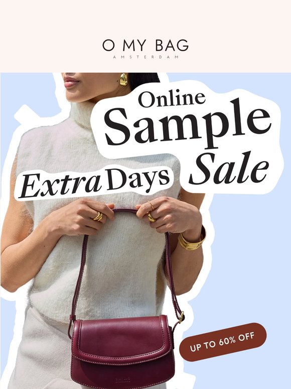 We're extending the Sample Sale