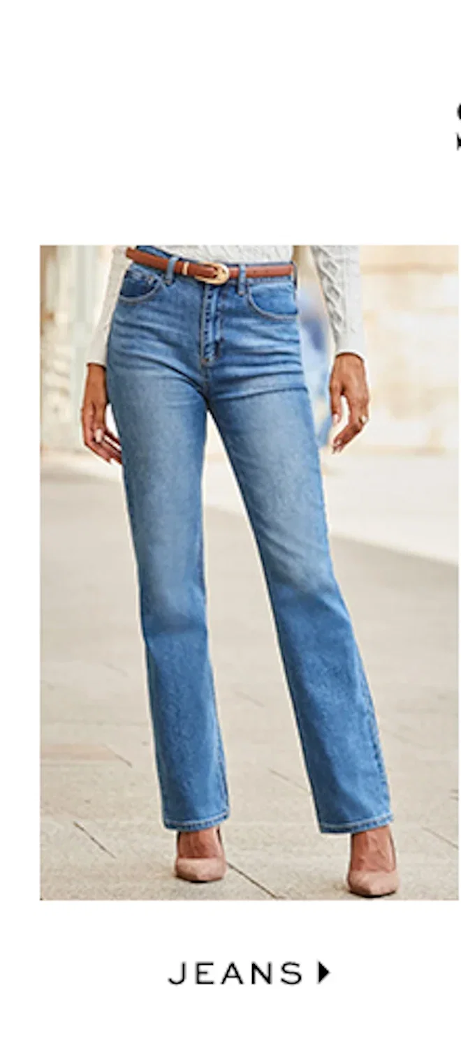 Mid Blue Straight Leg Jeans