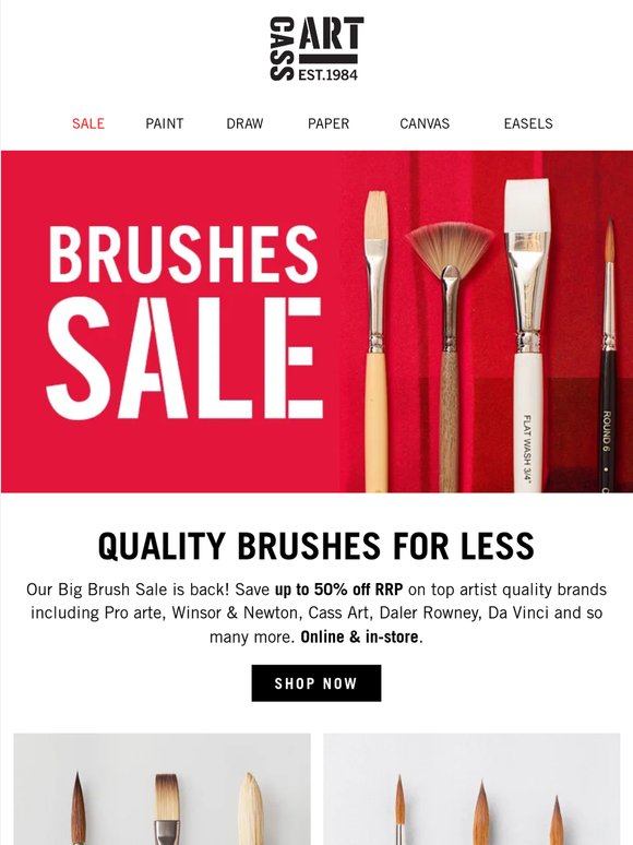 The Big Brush Sale! 🖌️
