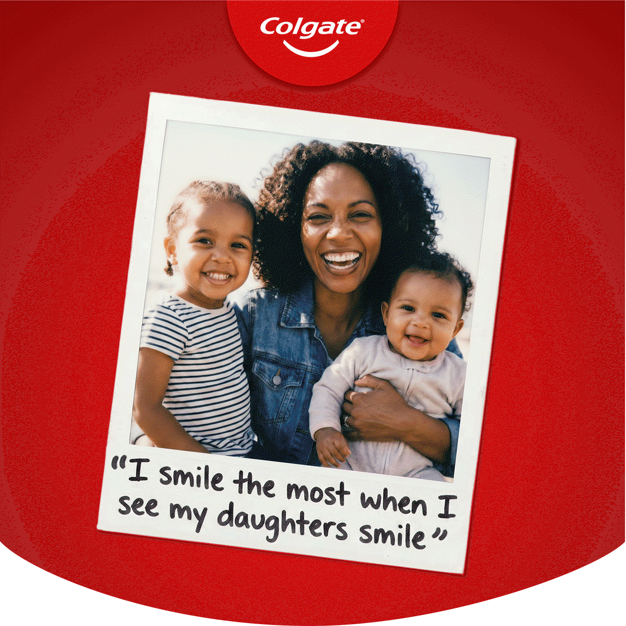 A gif of polaroids featuring a mom and two children, a recently engaged couple, and a man and his grandmother. Quotes are written on the bottom of the polaroid.