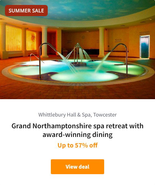 Grand Northamptonshire spa retreat with award-winning dining