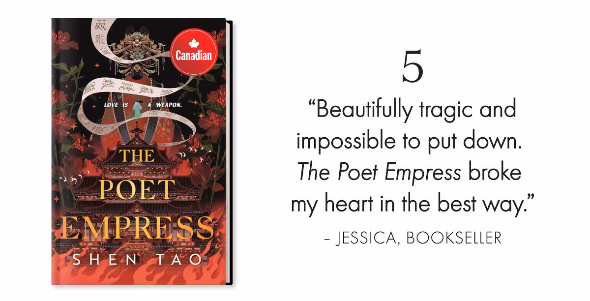 Beautifully tragic and impossible to put down. The Poet Empress broke my heart in the best way.