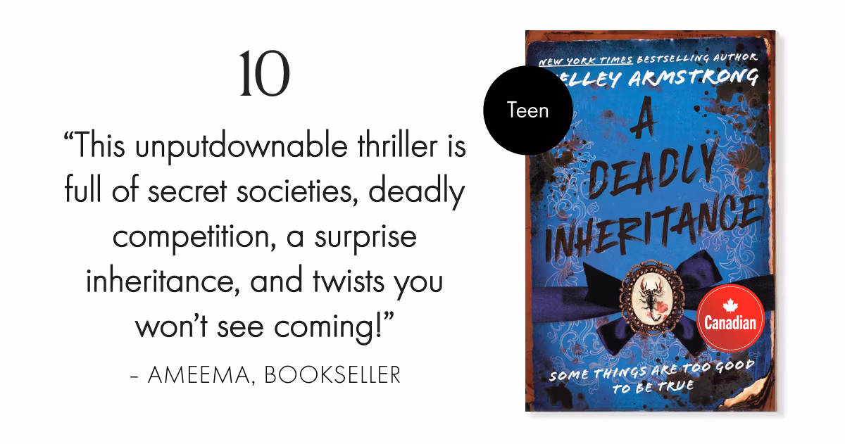 This unputdownable thriller is full of secret societies, deadly competition, a surprise inheritance, and twists you won't see coming!