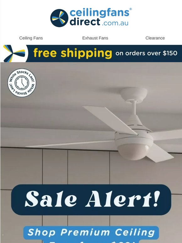 Premium ceiling fans from $69! Quality that surprises 💪