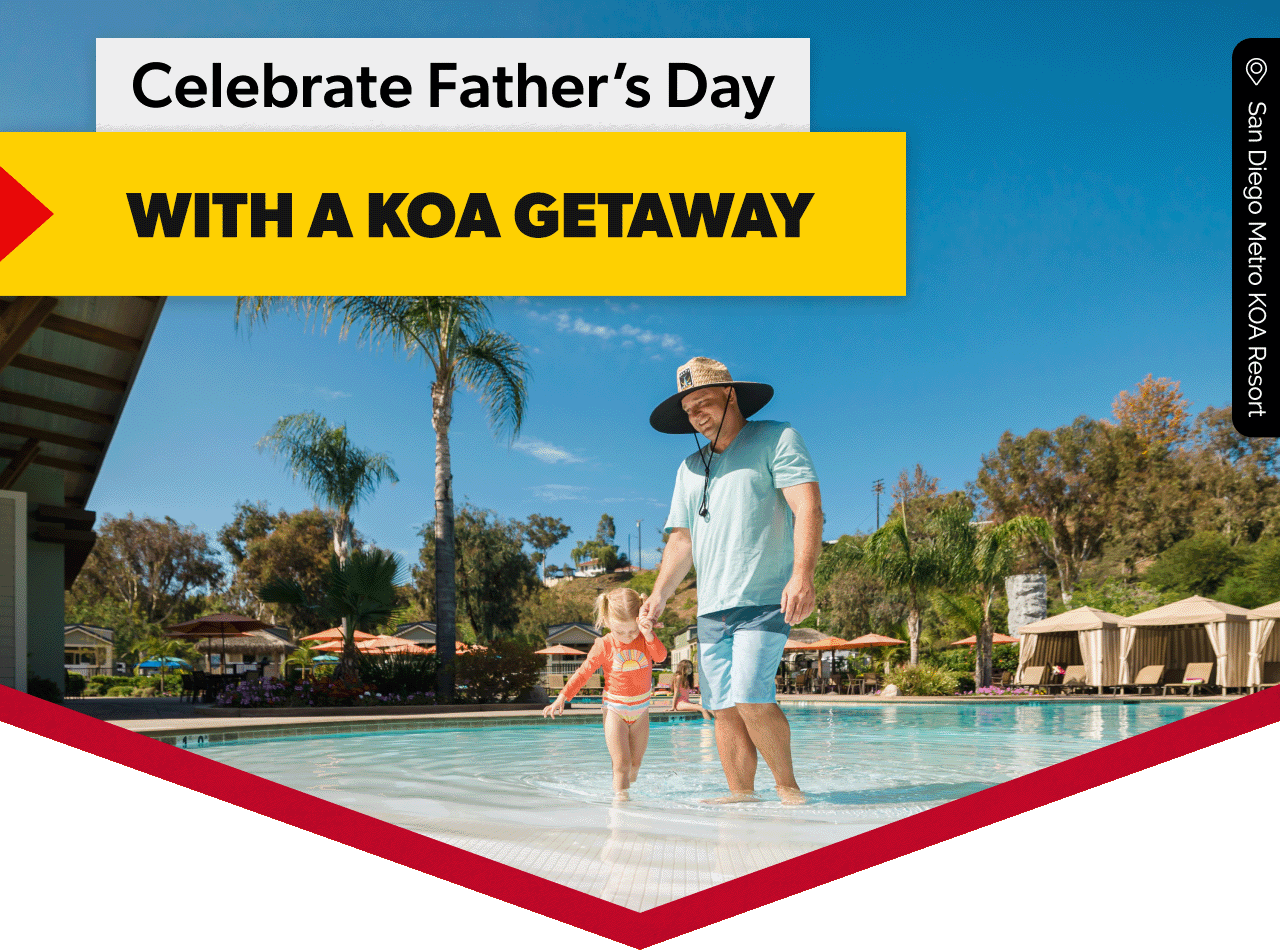 Father and daughter walking across pool.