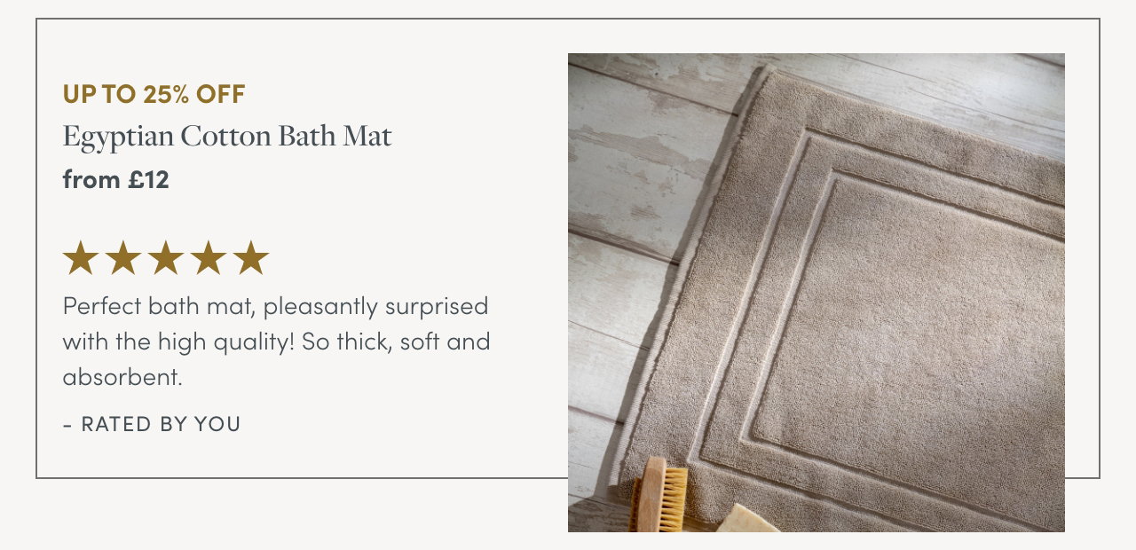 Taupe Egyptian Cotton Bath Mat