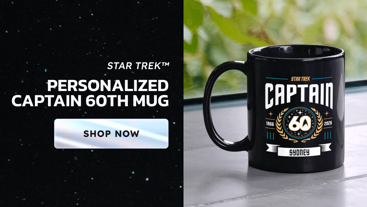 Star Trek Captain Personalized Name Mug 60th Anniversary