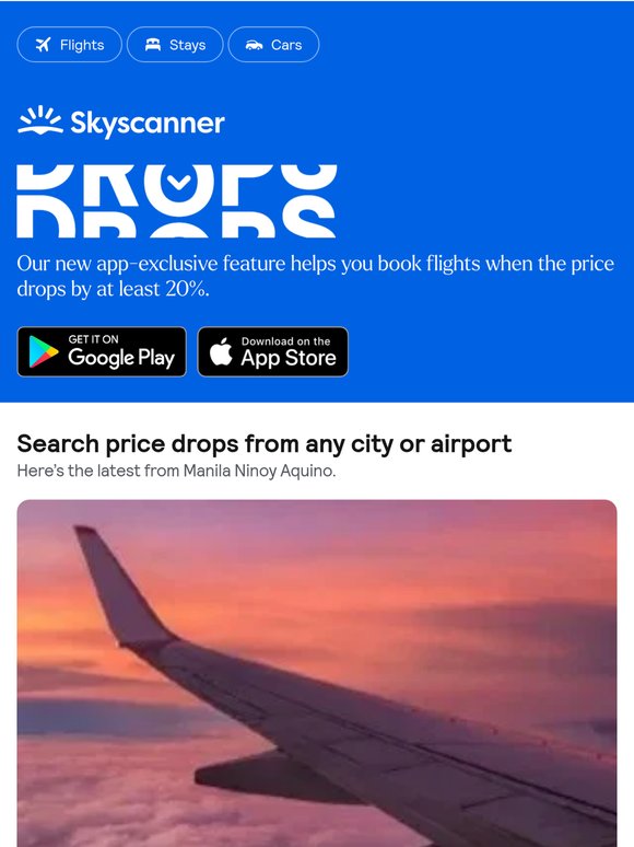 Your weekly price drops, from P 3,572 ✈️ 📉