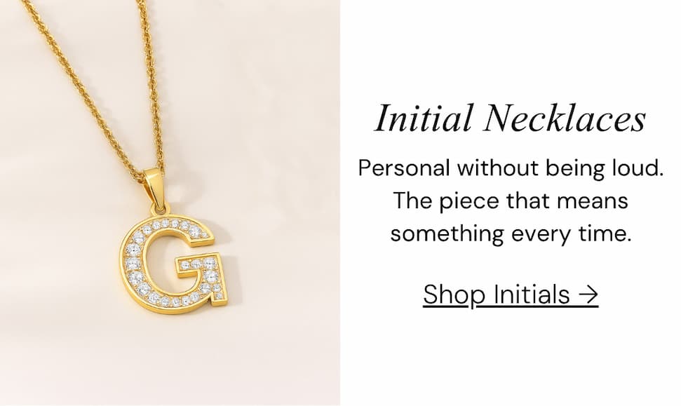 Initial Necklaces.  Personal without being loud.  The piece that means something every time.