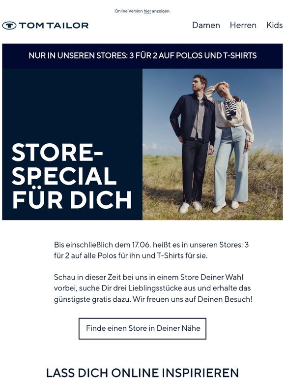 3 für 2 Aktion: Polos und T-Shirts 💕