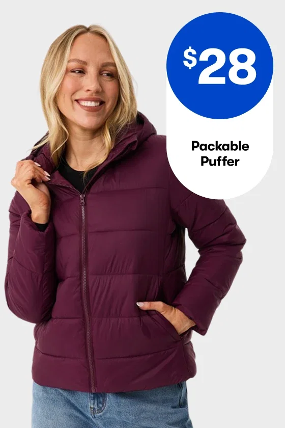$28 Packable Puffer