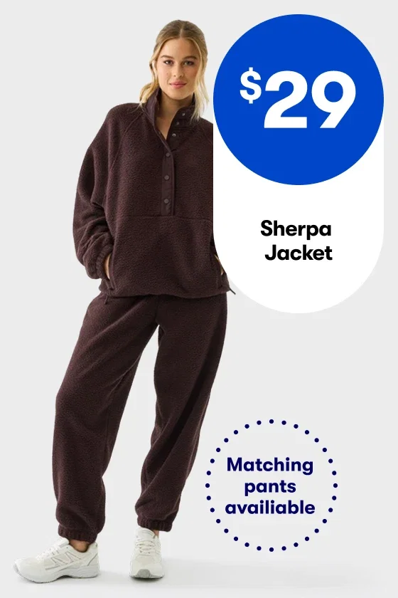$29 Sherpa Jacket | Matching pants available
