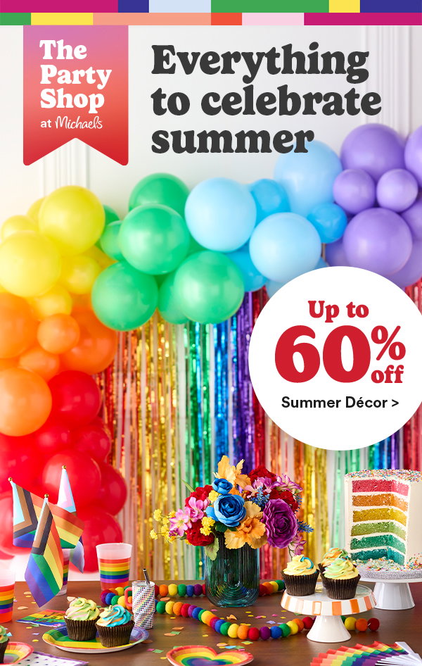 The Party Shop Everything to celebrate summer Up to 60% Off Summer Décor >