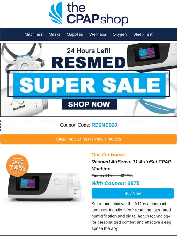 20% (or more) Resmed Super Sale Ends at Midnight!