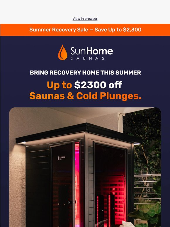 The Summer Recovery Sale is live