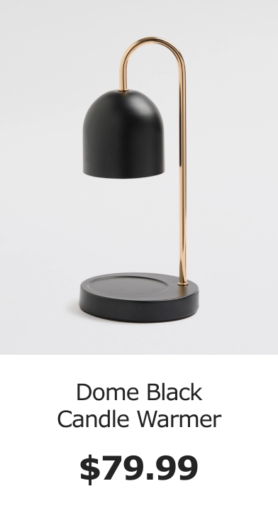 Dome Black Candle Warmer