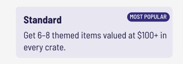 Get the standard Plate Crate Now