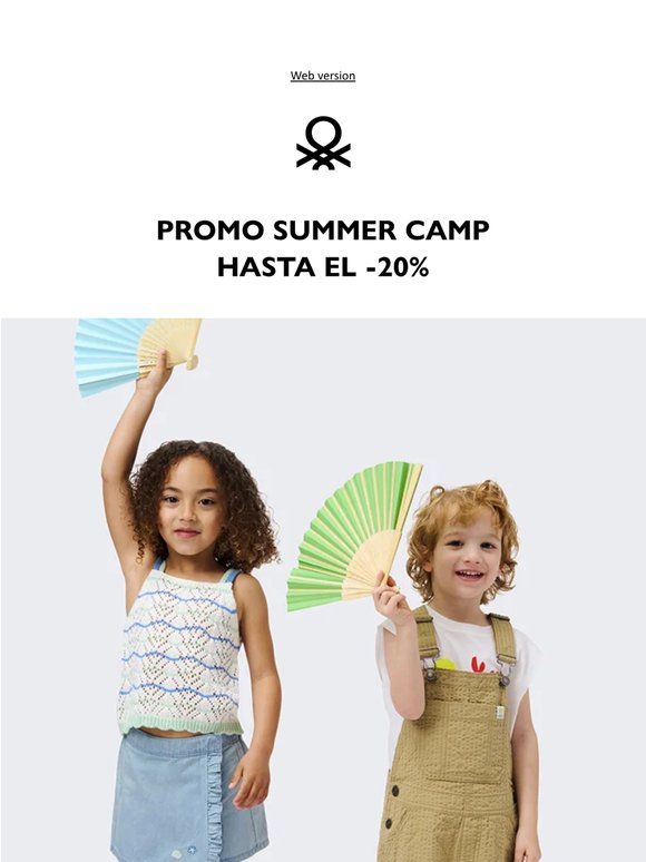 Promo Summer Camp: hasta el -20% en los looks Kids