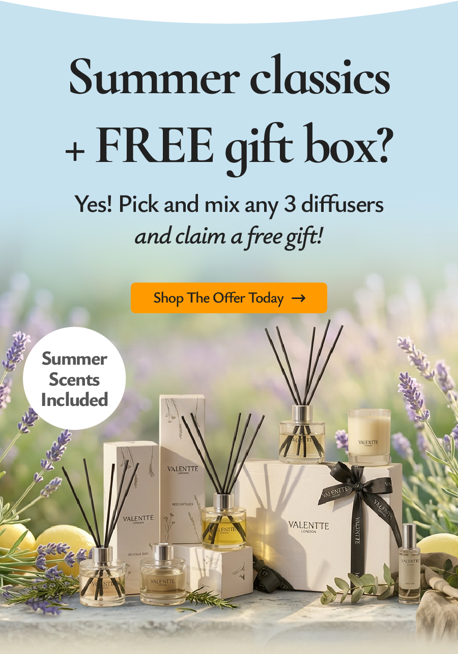 Summer classics + FREE gift box? Yes! Pick and mix any 3 diffusers 