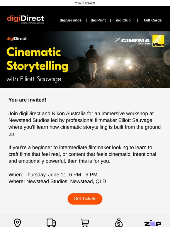 You’re Invited: Cinematic Storytelling with Elliott Sauvage