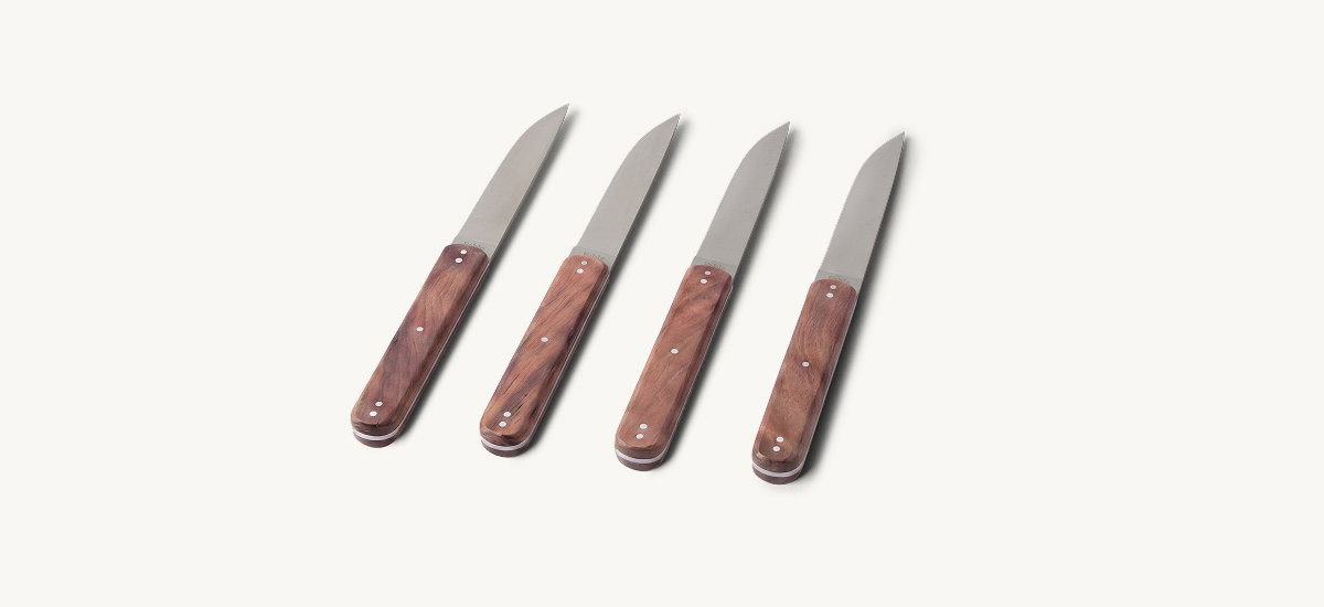 Hand-forged Japanese blade. Handmade Canadian Walnut handle. Limited edition. Only 350 sets.