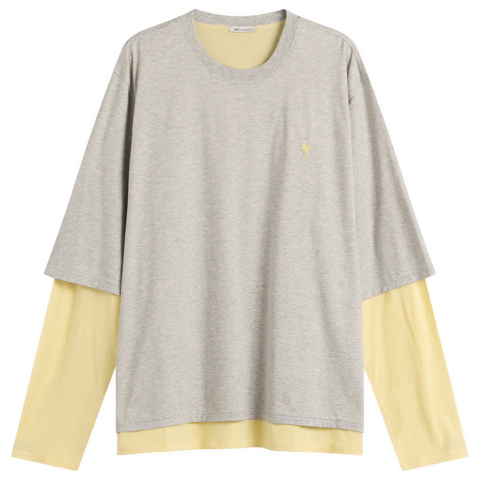 AMI Paris Mercerised Jersey ADC Double Layer T-Shirt