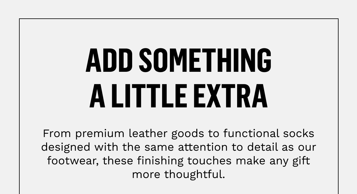 Add something a little extra